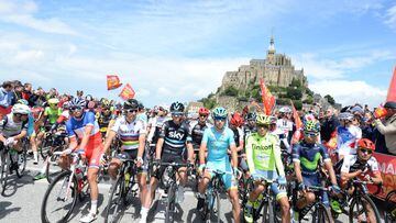 Imagen de la Gran Salida del Tour de Francia 2016 en Mont-Saint-Michel.