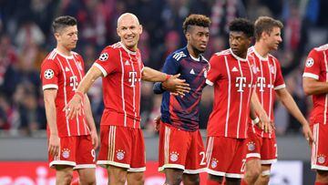 Arjen Robben celebrando el triunfo del Bayern.