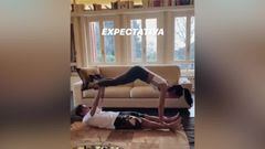 Los peculiares ejercicios de Dybala y su novia en casa
