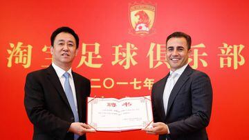 Cannavaro, elegido mejor entrenador de la Superliga china
