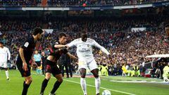 Real Madrid CF&#039;s Ferland Mendy during the Spanish La Liga match round 8 between Real Madrid and Sevilla CF at Santiago Bernabeu Stadium in Madrid, Spain on January 18, 2020   18/01/2020 ONLY FOR USE IN SPAIN