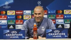 Zidane, en la conferencia de prensa.