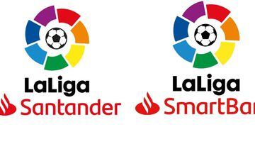 Logos de Laliga Santander y LaLiga SmartBank.