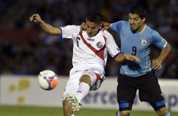 Uruguay y Costa Rica se enfrentaron esta noche en Montevideo, en un duelo que terminó igualado 3-3.