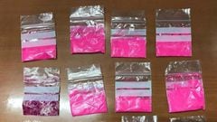 Imagen del tucibi, droga denominada como 'cocaína rosada', creada en Colombia y que provoca agitación, alucinaciones y distorsión sensorial.