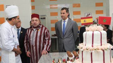 Los reyes Mohamed de Marruecos y Felipe de Espa&ntilde;a, juntos en Rabat.