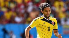 Abel Aguilar no juega un partido oficial con la Selección Colombia desde el Mundial de Brasil.