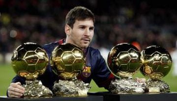 Messi ha conseguido cuatro balones de oro.