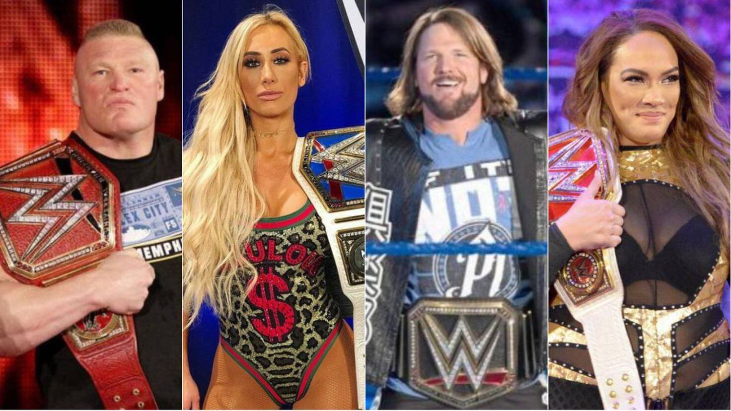 Todos los actuales campeones de la WWE AS México