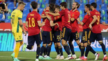 España 4 - Lituania 0: resumen, resultado y goles. Amistoso internacional