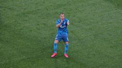 Dos penaltis de Dzyuba acercan al Zenit al t&iacute;tulo.