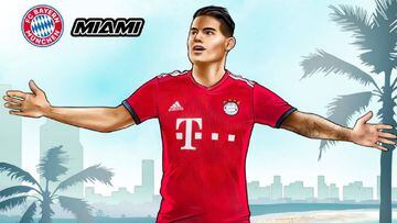 Bayern le da original bienvenida a James en Miami