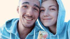 Gabrielle Petito, 22, who was reported missing on Sept. 11, poses for a photo with her boyfriend Brian Laundrie, a person of interest in the case, in this undated handout photo.  