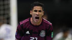 uriel Antuna festeja su gol en  contra de El Salvador