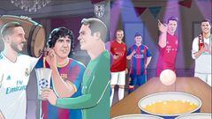La fiesta de Messi, Ramos, Puyol y Cristiano con el Bayern... precioso homenaje a la Champions