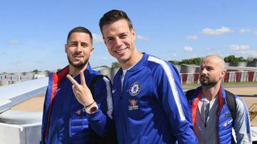 Chelsea touch down in the United States ahead of charity match