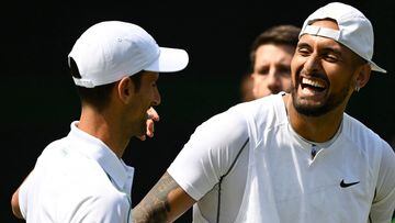 El cómico momento entre Djokovic y Kyrgios: ¿qué hace Novak?