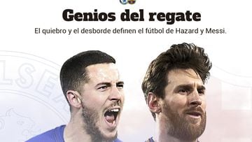Hazard vs. Messi: el duelo del regate analizado en gráfico
