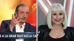 Raffaella Carrà, Pedrerol y un descuido en directo