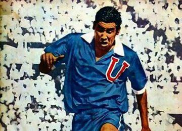 El 'Tanque' jugó toda la vida en la U y es el máximo anotador de la historia del club con 197 goles. También fue mundialista en 1962 y 1966.