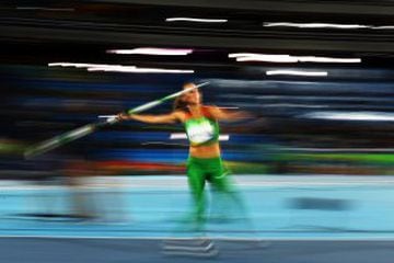 Xenia Krizsan of Hungary Women's Heptathlon Javelin on Day 8 of the Rio 2016 Olympic Games at the Olympic Stadium on August 13, 2016 in Rio de Janeiro, Brazil.  (Photo by Ian Walton/Getty Images)