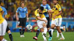 La &uacute;ltima vez que Uruguay y Colombia se enfrentaron fue el 28 de junio de 2014 en los octavos del Mundial de Brasil.