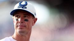 Matt Ryan of the Indianapolis Colts during a preseason game against the Buffalo Bills at Highmark Stadium on August 13, 2022 in Orchard Park, New York.