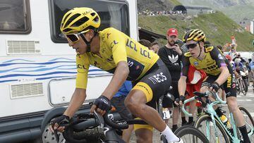 Egan Bernal durante la etapa 20 del Tour de Francia 2019.