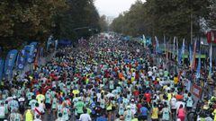 Santiago, 02 de abril de 2017
 Maraton de Santiago 2017 que se reliaza en el centro de la capital.
 Paul Plaza/Photopsort