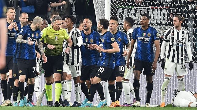 La Juventus, con Cuadrado titular, cae ante Inter
