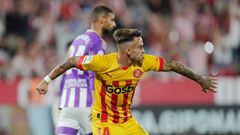 Aleix Garcia of Girona FC celebrates the 2-1 during the La Liga match between Girona FC and Real Valladolid played at Montilivi Stadium on September 9, 2022 in Girona, Spain. (Photo by Colas Buera / Pressinphoto / Icon Sport)