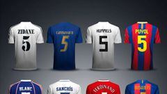 Los 16 legendarios futbolistas con el dorsal &lsquo;5&rsquo;; &iquest;Qui&eacute;n es tu favorito?