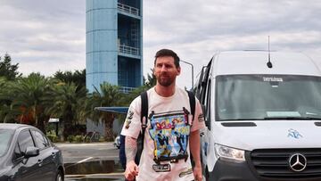 Lionel Messi lands in Argentina ahead of March friendlies 