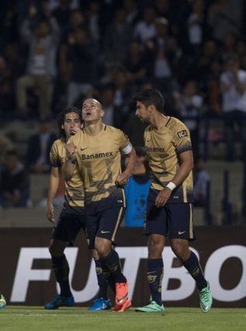 Dario Verón celebra su gol