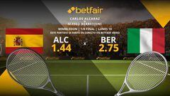 Carlos Alcaraz vs. Matteo Berrettini: horario, TV, estadísticas y pronósticos de Wimbledon 2023