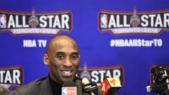 Kobe Bryant at Friday&#039;s press conference. 