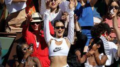 Bella Hadid en las gradas de Roland Garros