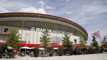 Los exteriores del Wanda Metropolitano, estadio del Atlético de Madrid