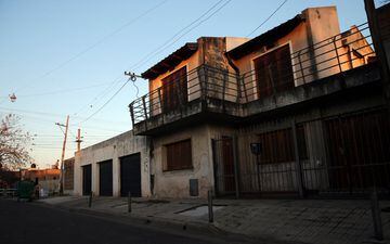 The childhood home of Lionel Messi, now vacant, in Rosario, Argentina.