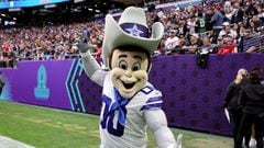 LAS VEGAS, NEVADA - FEBRUARY 06: The Dallas Cowboy mascot poses for photos during the 2022 NFL Pro Bowl at Allegiant Stadium on February 06, 2022 in Las Vegas, Nevada.   Ethan Miller/Getty Images/AFP
== FOR NEWSPAPERS, INTERNET, TELCOS & TELEVISION USE ONLY ==