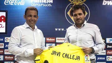Calleja, entrenador, y Roig Negueroles, consejero delegado del Villarreal.