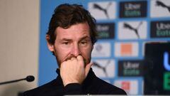 Olympique de Marseille&#039;s Portuguese coach Andre Villas Boas gives a press conference at the French L1 football club training camp in Marseille, southern France, on January 26, 2021. (Photo by Christophe SIMON / AFP)