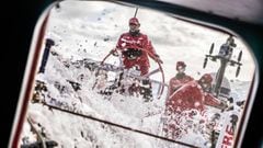 Leg 4, Melbourne to Hong Kong, day 17 on board MAPFRE, Xabi Fernandez at the helm, Sophie Ciszek and Pablo Arrarte next to him. Photo by Ugo Fonolla/Volvo Ocean Race. 17 January, 2018.