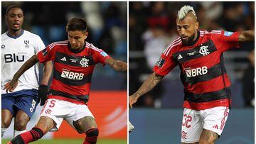 La dura lucha que enfrenta a Vidal contra Pulgar en Flamengo