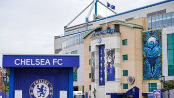A general view of Stamford Bridge, home of Chelsea FC after the UK Government announced it has issued a licence that permits the sale of Chelsea to the Todd Boehly/Clearlake Consortium and is ânow satisfied that the full proceeds of the sale will not benefit Roman Abramovich.â. Picture date: Wednesday May 25, 2022. (Photo by Jonathan Brady/PA Images via Getty Images)