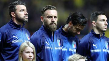SOLNA, SWEDEN - NOVEMBER 10: Daniele De Rossi of Italy during the FIFA 2018 World Cup Qualifier Play-Off: First Leg between Sweden and Italy at Friends arena on November 10, 2017 in Solna, Sweden. (Photo by Catherine Ivill/Getty Images)