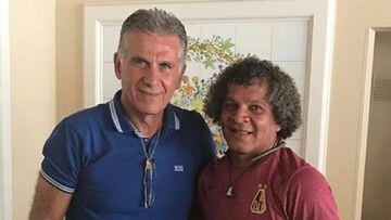 Carlos Queiroz se reuni&oacute; con Alberto Gamero antes del partido entre Tolima y Boca Juniors.