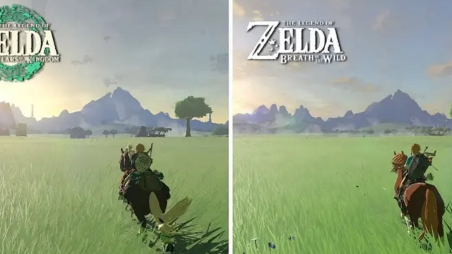 Comparan el mapa de The Legend of Zelda: Tears of the Kingdom y