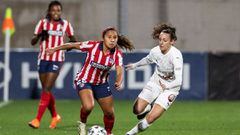 Leicy Santos, jugadora del Atl&eacute;tico de Madrid Femenino, en un partido de Champions League