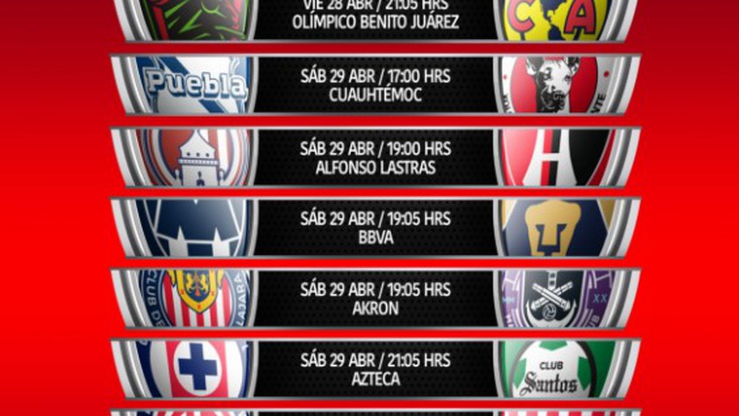 Liga MX Fechas y horarios de la jornada 17, Clausura 2023 AS México